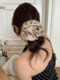Extra-Large Double-Layered Ruffled Scrunchie, High-End Hair Accessory, Bun Maker, Satin Hair Tie, Korean Style, 2026 New Model