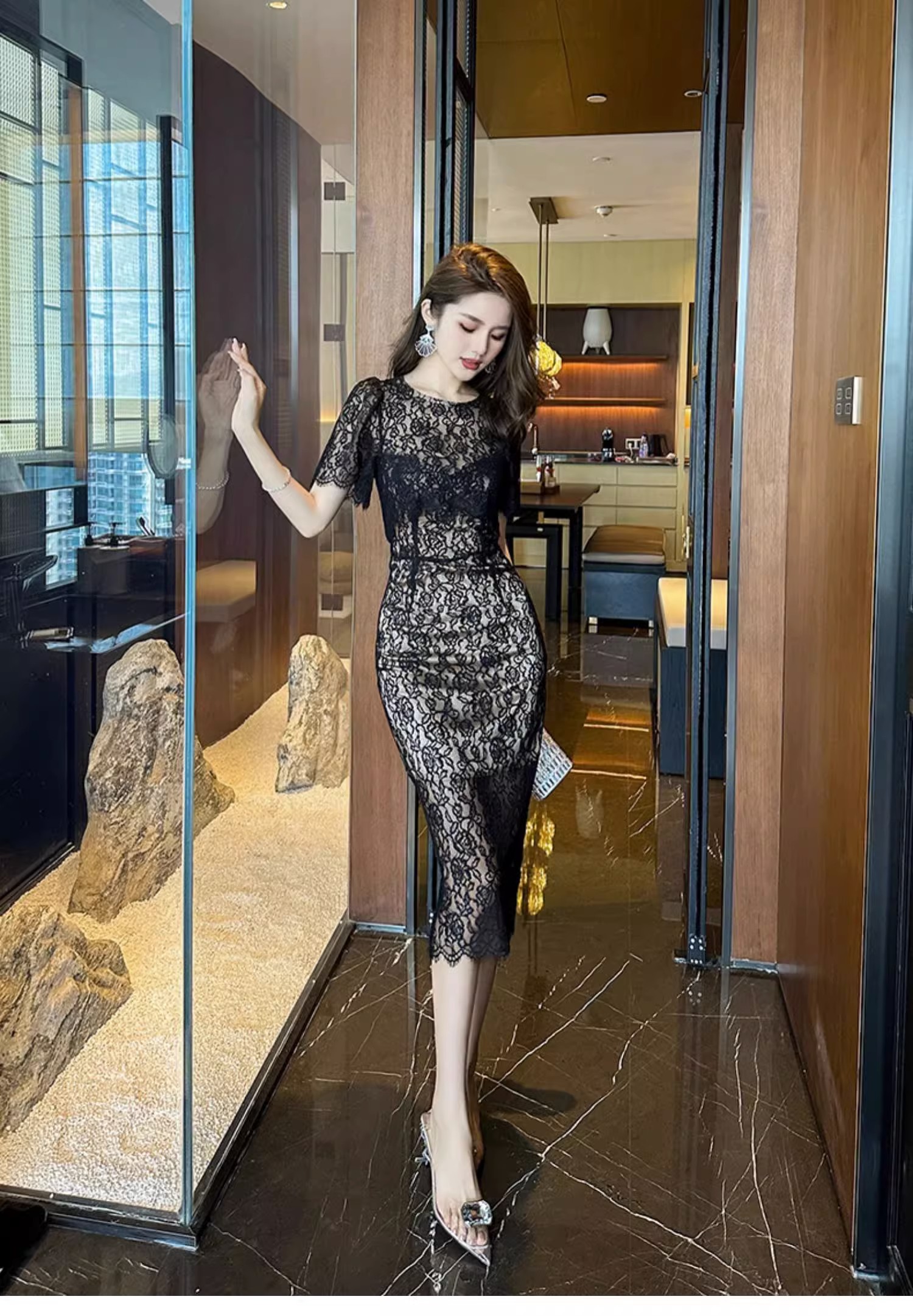 C3423 1740K VÁY ĐẦM LIỀN THÂN NỮ RUUREAG DÁNG ÔM BODY GỢI CẢM SEXY MÙA HÈ PHỤC CỔ CỔ ĐIỂN THỜI TRANG NỮ G05 SẢN PHẨM MỚI