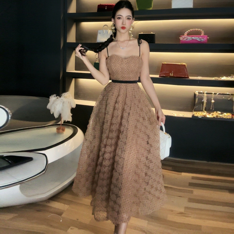 C3742 2640K ÁO HAI DÂY NỮ RUUREAG MÙA HÈ HAI DÂY HỞ VAI THỜI TRANG NỮ ĐỒ ĐI BIỂN VÁY MAXI G06 SẢN PHẨM MỚI