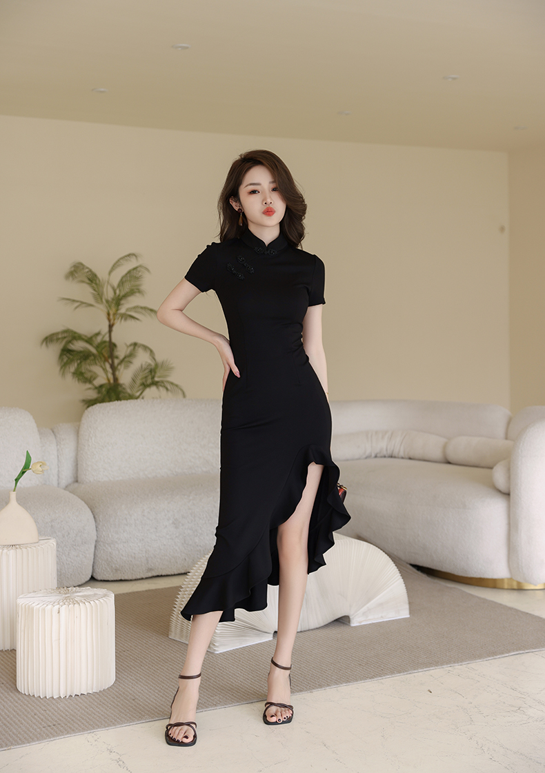 C3319 1720K VÁY ĐẦM LIỀN THÂN DÁNG DÀI NỮ RUUREAG SEXY GỢI CẢM SEXY MÙA HÈ PHỤC CỔ CỔ ĐIỂN THỜI TRANG NỮ G05 SẢN PHẨM MỚI