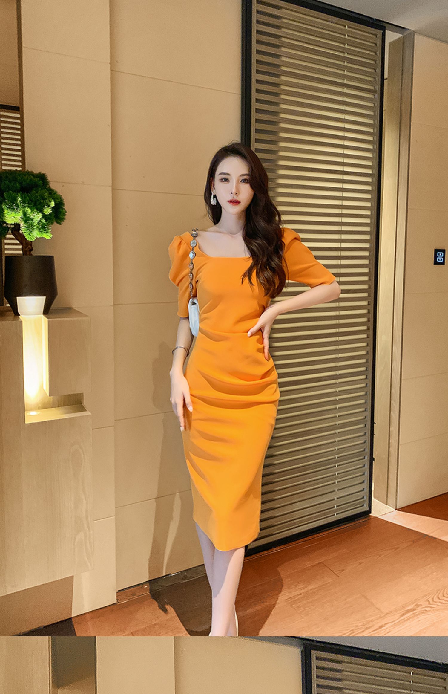 C3366 1910K VÁY ĐẦM LIỀN THÂN NỮ RUUREAG DÁNG ÔM BODY GỢI CẢM SEXY TAY PHỒNG MÙA HÈ THỜI TRANG NỮ G05 SẢN PHẨM MỚI