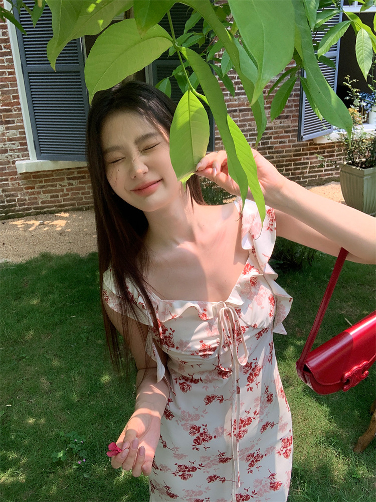 C3378 2440K ÁO HAI DÂY NỮ RUUREAG SEXY DÁNG ÔM BODY GỢI CẢM SEXY MÙA HÈ HỌA TIẾT HOA HAI DÂY HỞ VAI THỜI TRANG NỮ G05 SẢN PHẨM MỚI