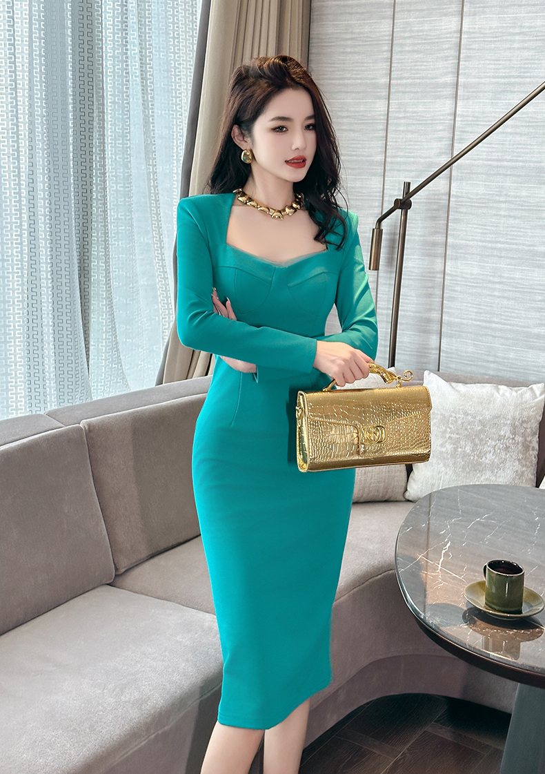 C3534 2060K VÁY ĐẦM LIỀN THÂN NỮ RUUREAG DÁNG ÔM BODY GỢI CẢM SEXY MÙA XUÂN THU ĐÔNG THỜI TRANG NỮ G05 SẢN PHẨM MỚI