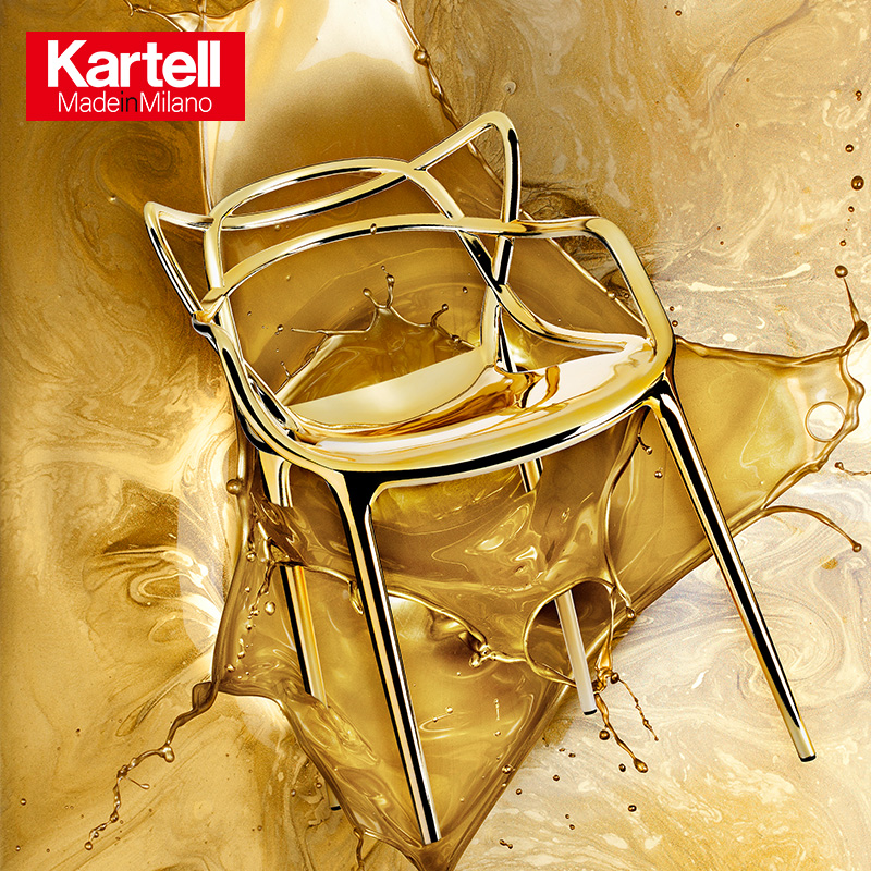 Kartell Italy original import modern minimalist home dining chair armchair master chair MASTERS