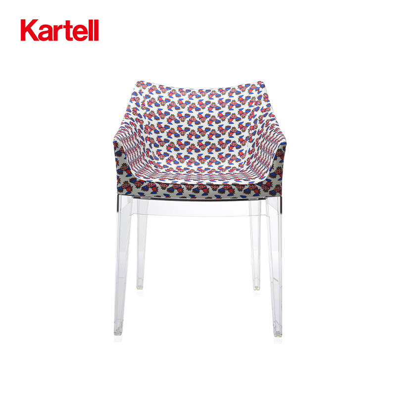 kartell retro printed armchair modern restaurant dining chair MADEME 2015