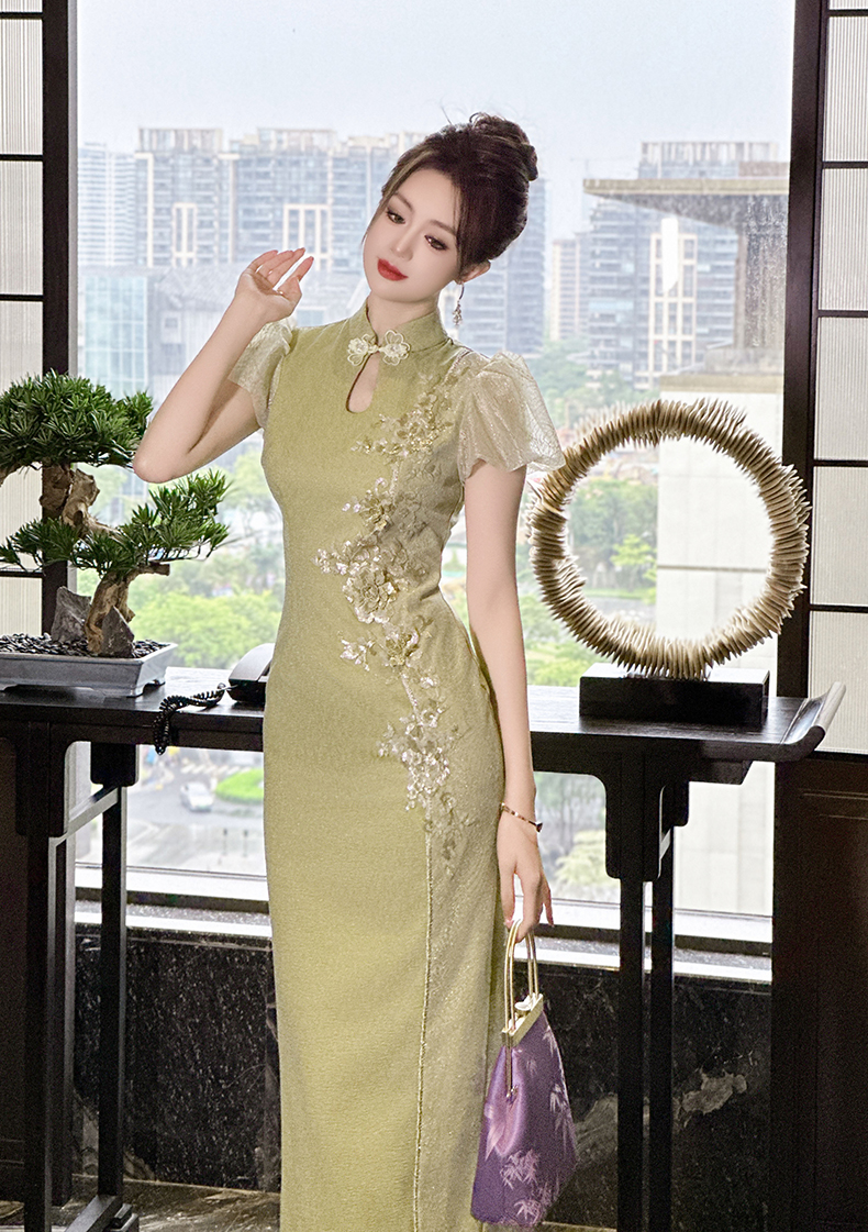 C7632 2580K VÁY ĐẦM LIỀN THÂN NỮ ELOREGS DÁNG ÔM BODY GỢI CẢM SEXY TAY PHỒNG MÙA HÈ THỜI TRANG NỮ G06 SẢN PHẨM MỚI