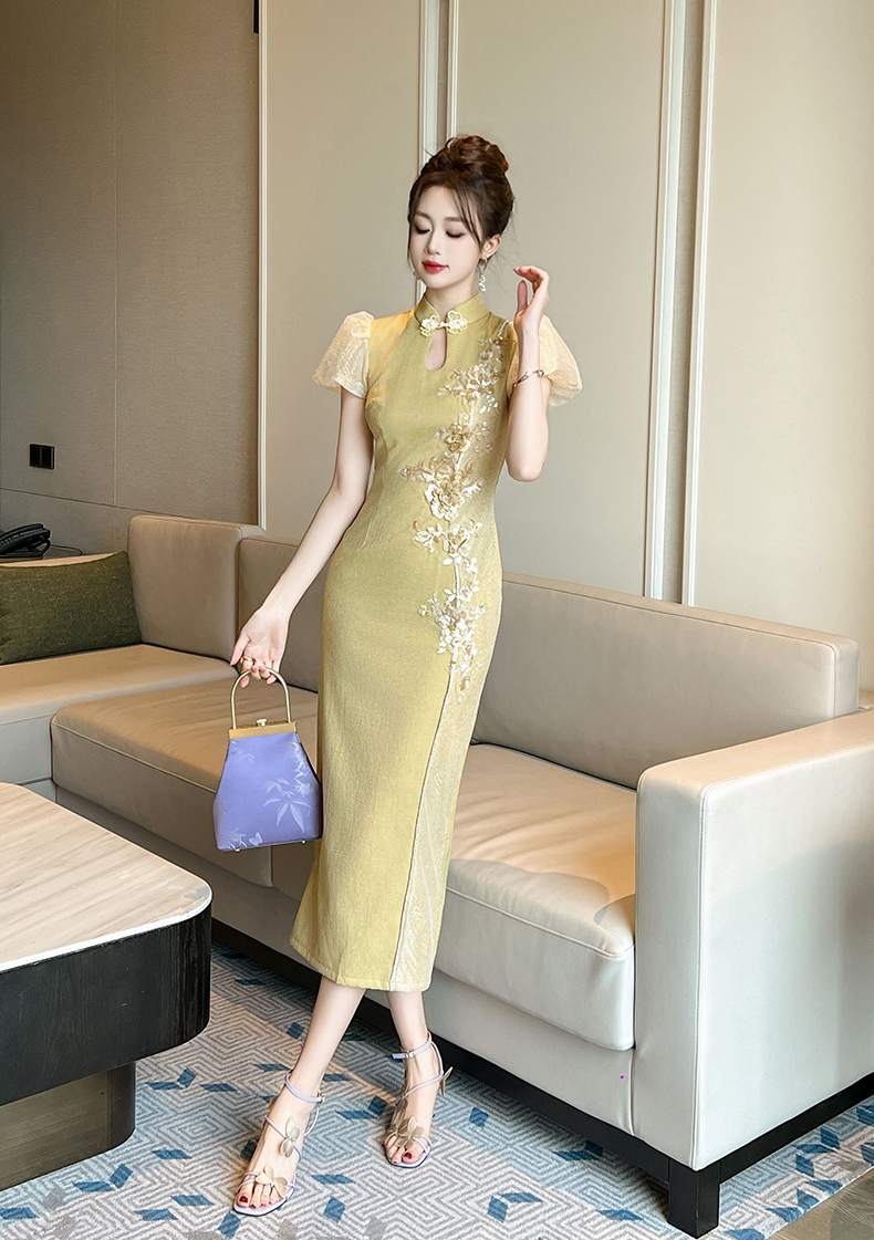 C7632 2580K VÁY ĐẦM LIỀN THÂN NỮ ELOREGS DÁNG ÔM BODY GỢI CẢM SEXY TAY PHỒNG MÙA HÈ THỜI TRANG NỮ G06 SẢN PHẨM MỚI