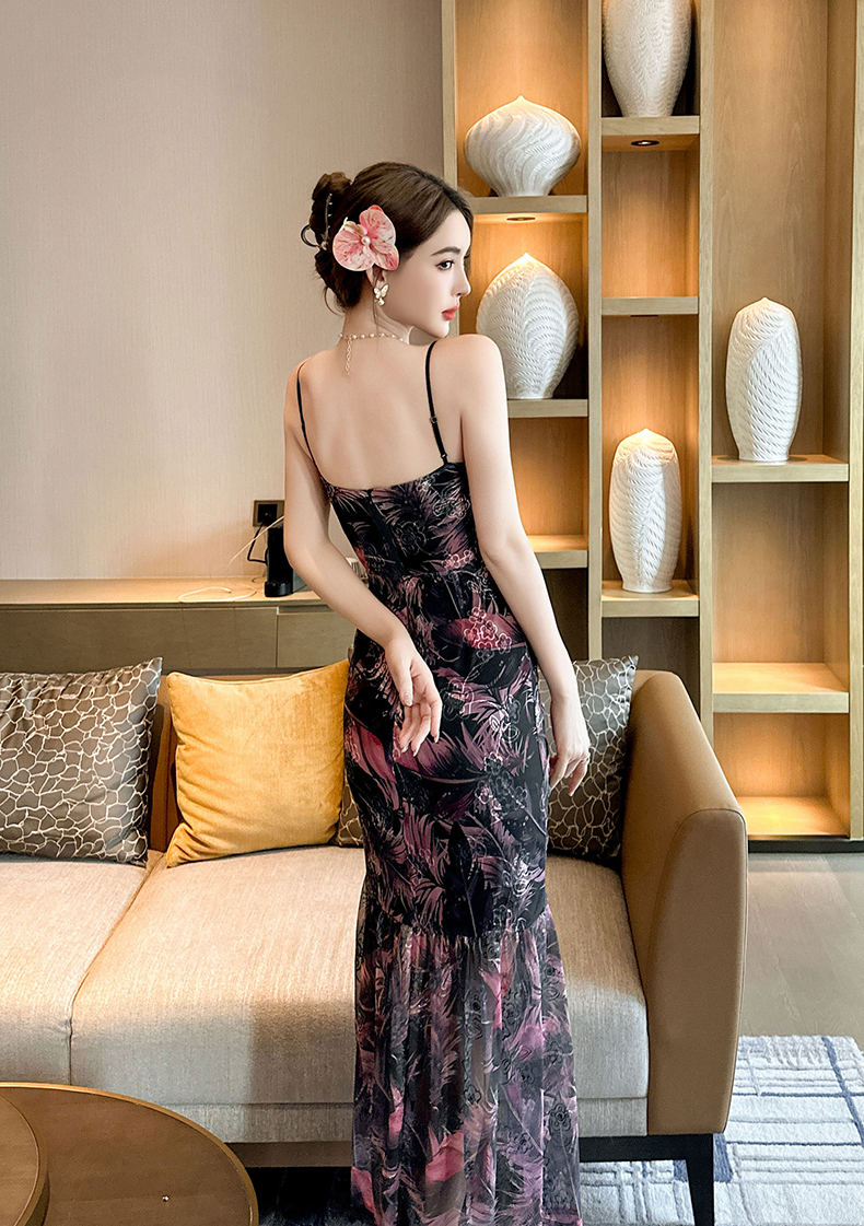 C8138 1510K ÁO HAI DÂY NỮ ELOREGS SEXY GỢI CẢM SEXY HỌA TIẾT HOA HAI DÂY HỞ VAI THỜI TRANG NỮ G04 SẢN PHẨM MỚI