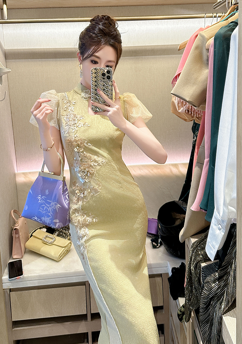C7632 2580K VÁY ĐẦM LIỀN THÂN NỮ ELOREGS DÁNG ÔM BODY GỢI CẢM SEXY TAY PHỒNG MÙA HÈ THỜI TRANG NỮ G06 SẢN PHẨM MỚI