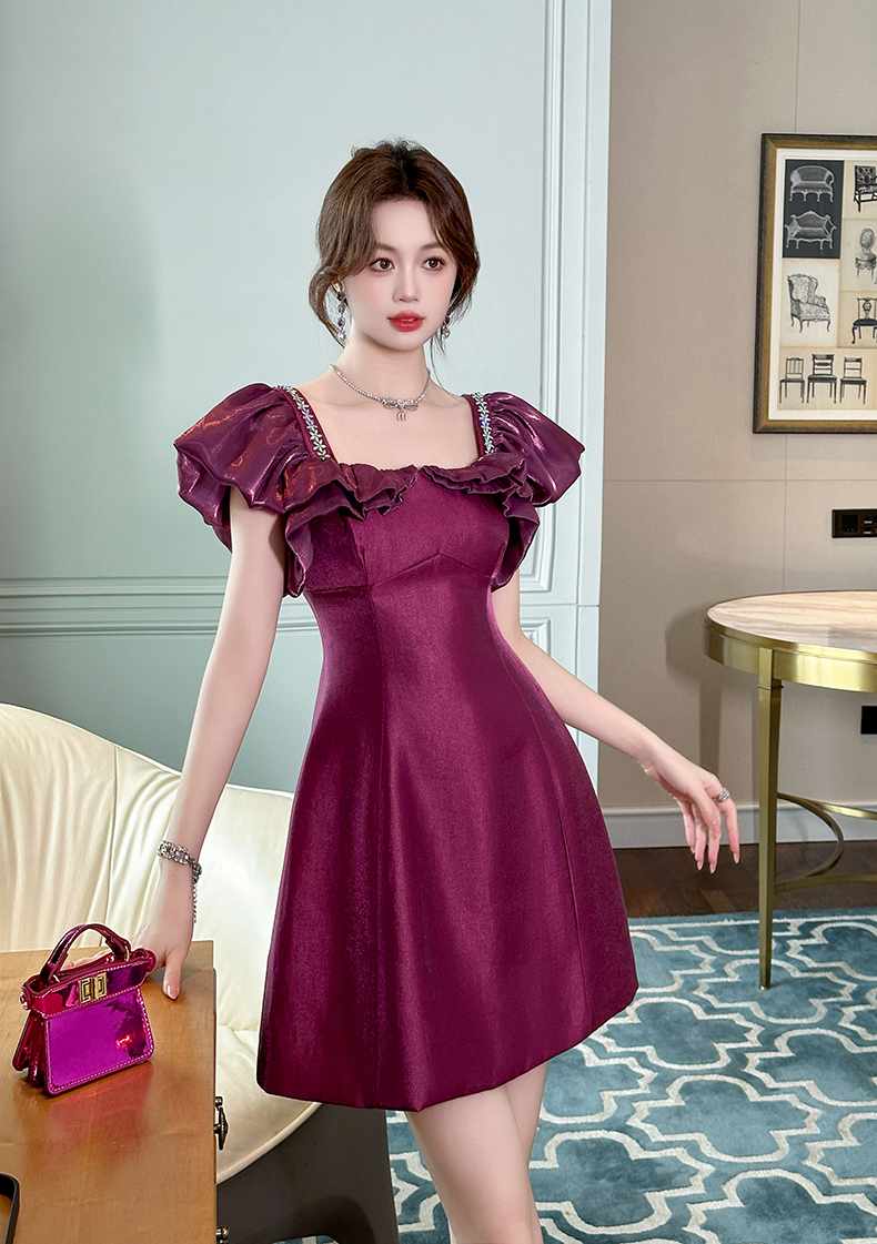 C8143 2380K VÁY ĐẦM LIỀN THÂN NỮ ELOREGS MÙA HÈ PHỤC CỔ CỔ ĐIỂN THỜI TRANG NỮ G05 SẢN PHẨM MỚI