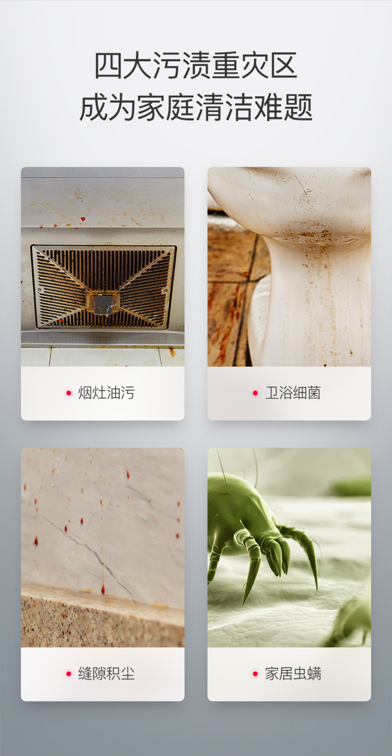 小米生态链 朗菲 手持多功能高温蒸汽清洁机 图4