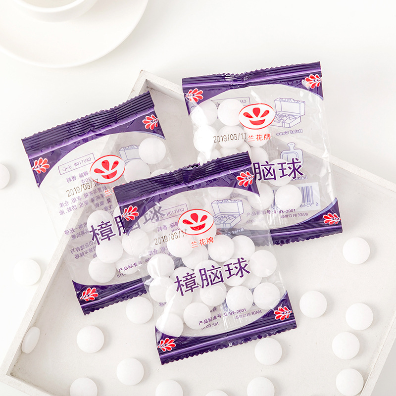 10 packs of pure natural camphor pill wardrobe deodorized pellet proof - mold anti - moth ball sanitary ball