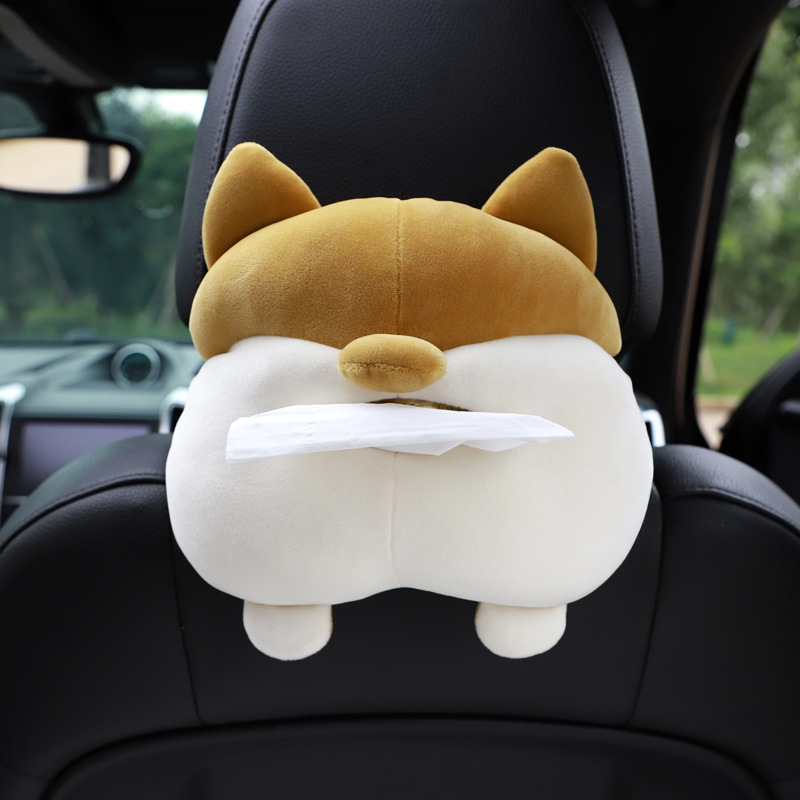 Car paper towel hanging bag Car toilet paper box hanging car interior essential car interior decoration supplies Daquan Car