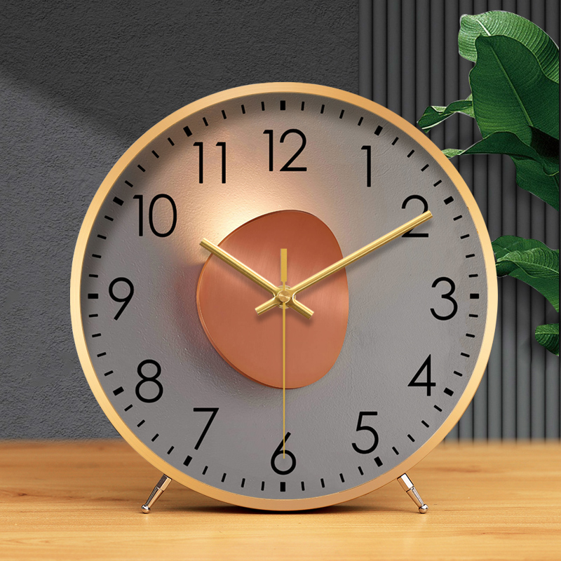 Light and luxurious bell Living room Home Desktop quartz Clock Table Creative Clock Pendulum Pieces Fashion High-end Atmosphere Furniture Sitting clocks-Taobao