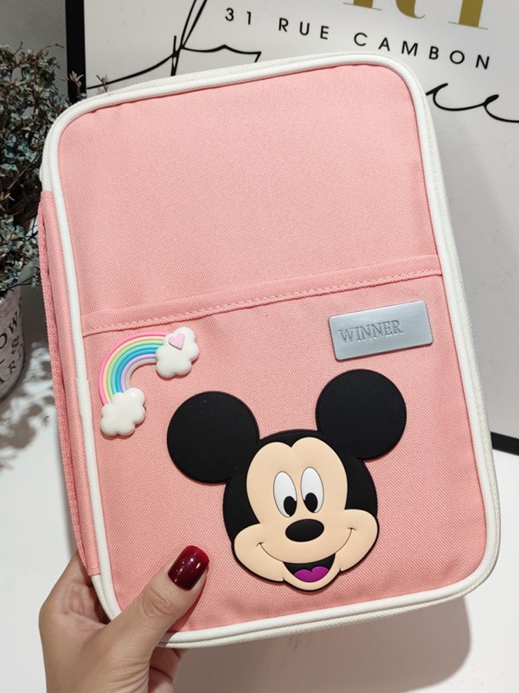 Document Containing Bag Home Cartoon Birth Certificate of Vaccine Household Information Card Package Passport Collation Bag The small woman