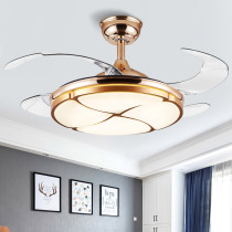 Invisible fan lamp hanging fan lamp dining room living room bedroom light luxury with electric fan chandelier 2021 New Net Red household