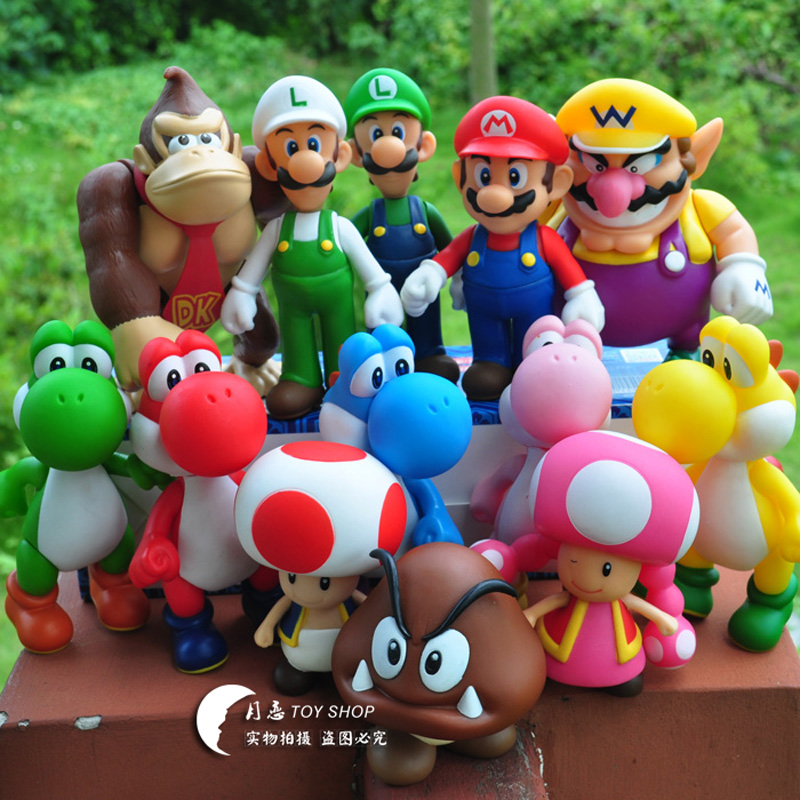 Nintendo Super Marley O ' Malio Princess Luigi Lukubayaa Gorilla Poison Mushroom Doll Swing Model
