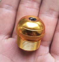 Fishing rod rear plug cap rear plug head with counterweight tail plug hand rod rear tail wire copper-plated metal fishing rod aluminum alloy tail plug