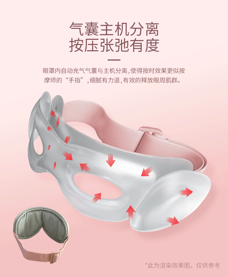 日本石崎秀儿 智能气压+恒温 眼部按摩仪 图4