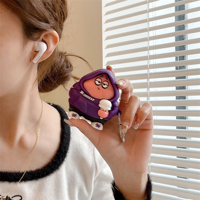 Suitable for Lenovo Livepods Lp80Pro Bluetooth Earphone Protective Case Lp80Pro Cute Thinkplus Three-Dimensional Silicone Lp80Pro Anti-Fall Soft Shell Cartoon Cute Trendy Brand for Men and Women