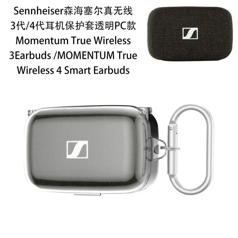 Suitable for Sennheiser Momentum True Wireless 3Rd Generation Headphone Protective Case, Transparent Pc Hard Shell, New Sennheiser Wireless 4Th Generation Headphone Protective Case Suitable for Sennheiser Momentum True Wireless 3Rd Generation Headphone Protective Case, Transparent Pc Hard Shell, New Sennheiser Wireless 4Th Generation Headphone Protective Case