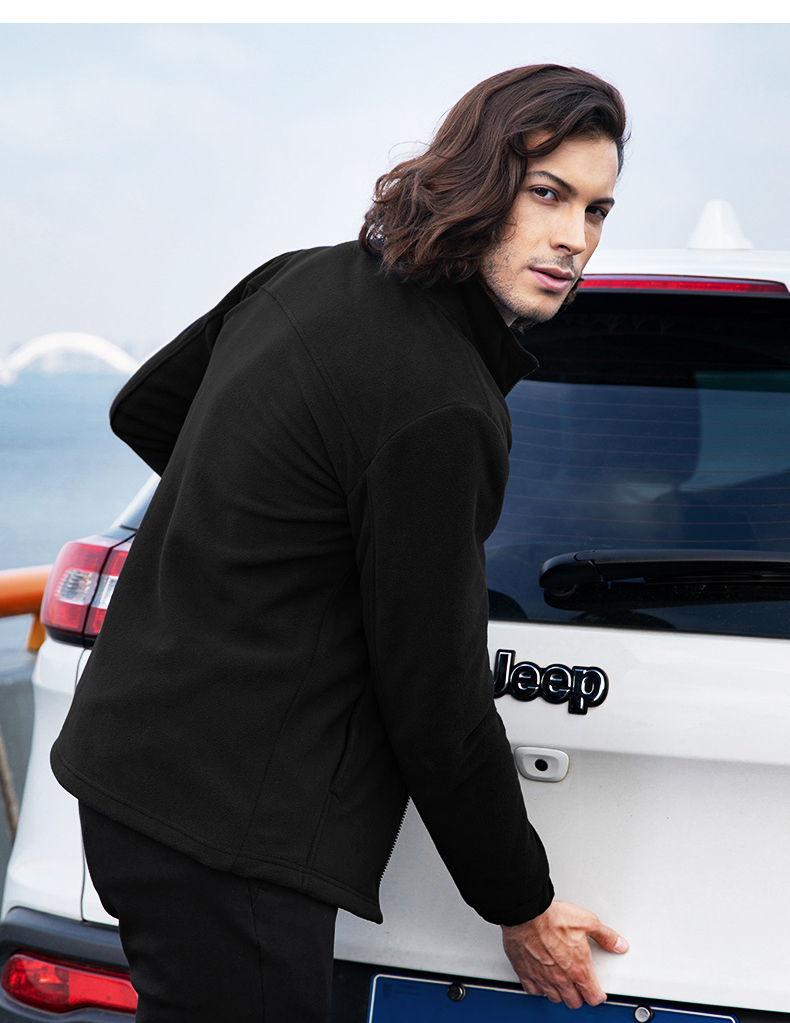 Jeep Spirit 吉普 摇粒绒抓绒 男式户外外套 天猫优惠券折后￥129包邮（￥219-90）多色可选 加厚款￥149