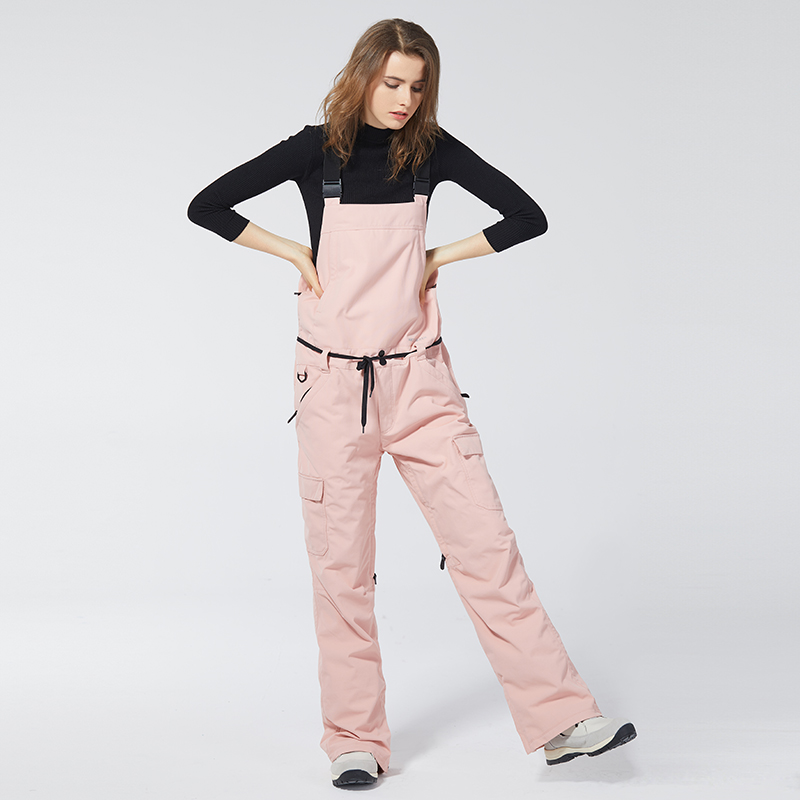 Snowboard pants Women's winter outdoor windproof waterproof wear-resistant ski baby bag pants Ski suit jumpsuit snow pants