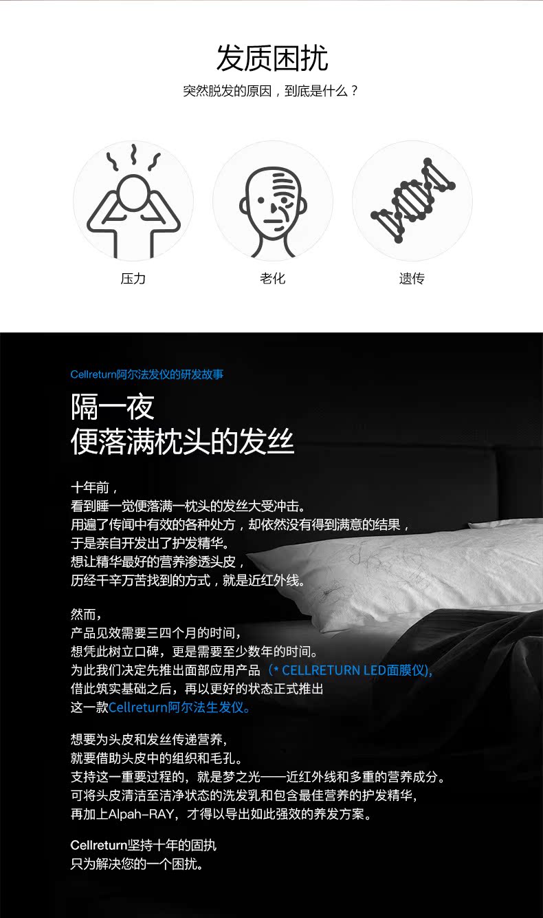 韩国尖端科技 Cellreturn 阿尔发生发仪 唤醒毛囊 图1