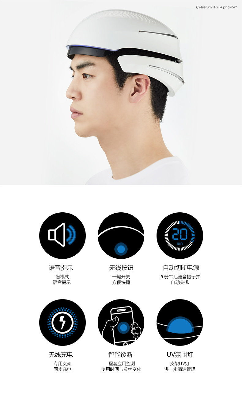 韩国尖端科技 Cellreturn 阿尔发生发仪 唤醒毛囊 图3