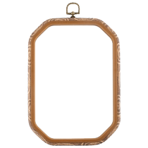 Square 12 5CM retro imitation wood grain embroidery frame cross stitch embroidery stretch embroidery stretch embroidery wall hanging embroidery frame picture frame