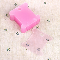 Plastic coil card storage cross stitch thread winding board embroidery handmade thread winder shaft transparent tool thread dividing