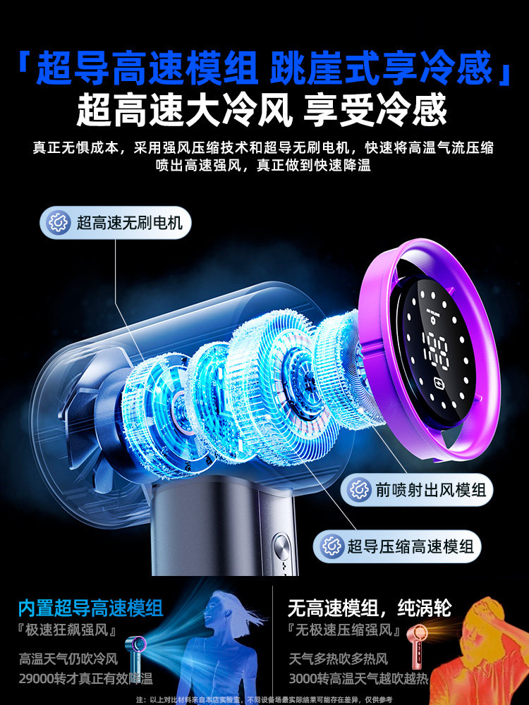 Free Shipping[Ultra-High-Speed Energy-Saving Mini Fan]Hooys Powerful Wind Handheld Fan with Long Battery Life 2026 New Model Desktop Silent Outdoor Mini Portable Small Electric Fan