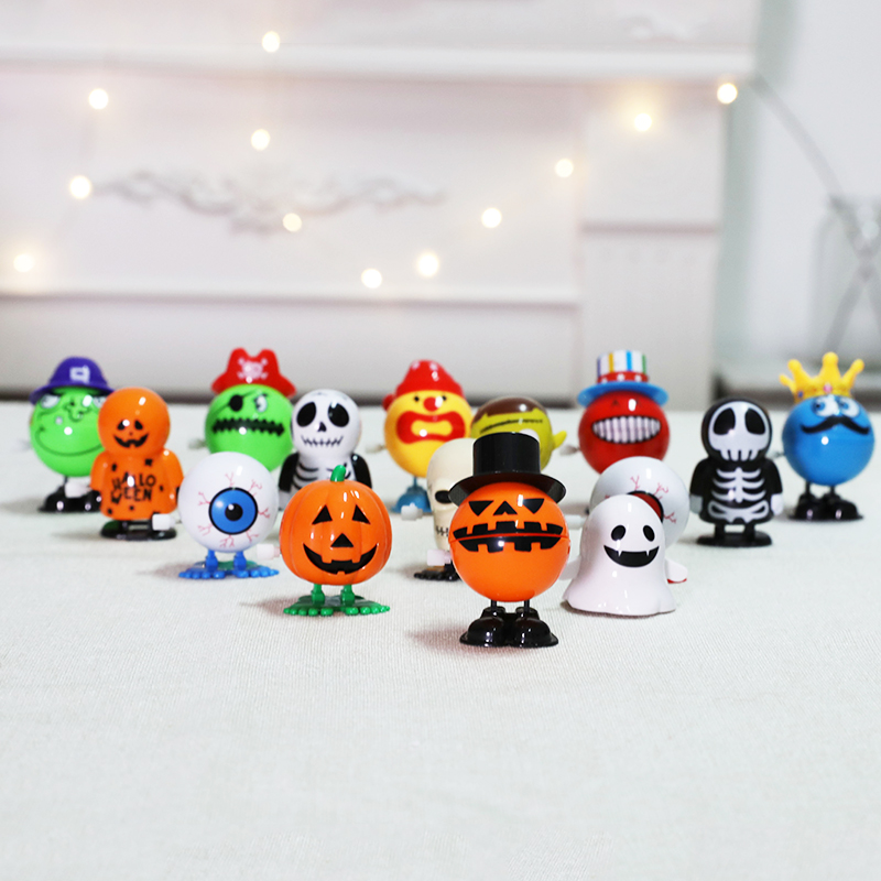 Halloween Hopping Pumpkin Walking Window Scene Arrangement Skeleton Santa School Party Children's Gifts