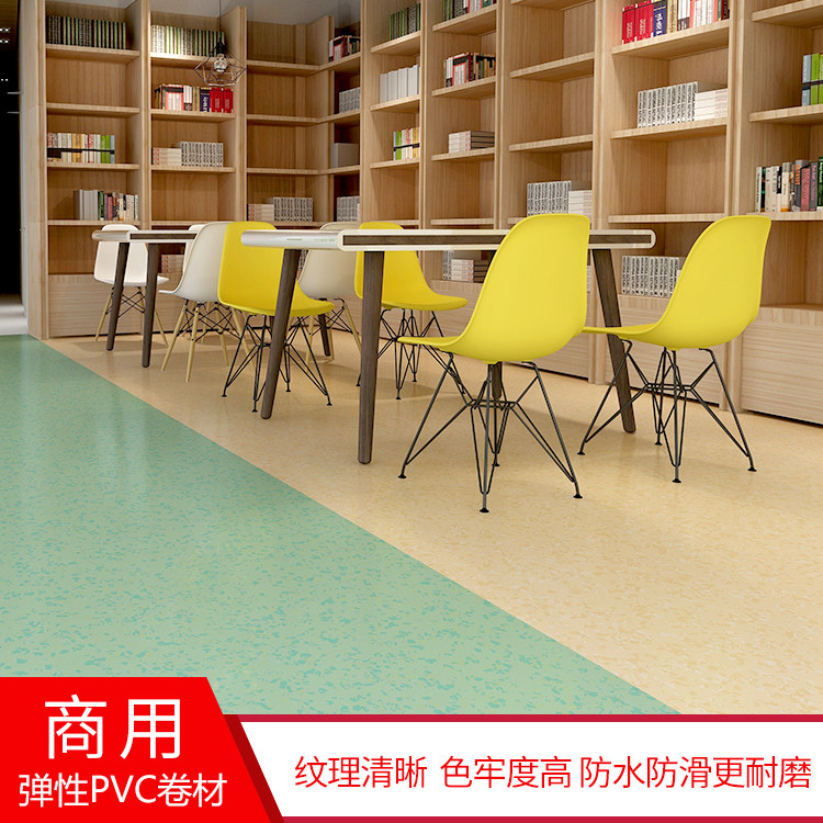 Promotional 2 mm commercial floor stickers pvc thickened wear-resistant non-slip cement floor plastic coil multi-layer composite