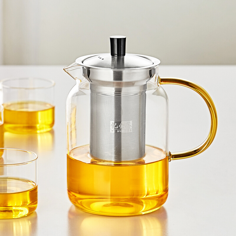 Remembering teapot 304 stainless steel filter teapot small single high temperature household tea set Kung fu