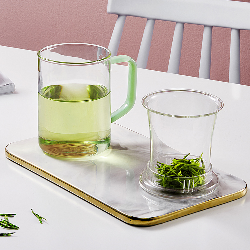Memory pot tea glass Tea cup Filter tea cup Green tea business man drinking water cup High temperature large capacity office