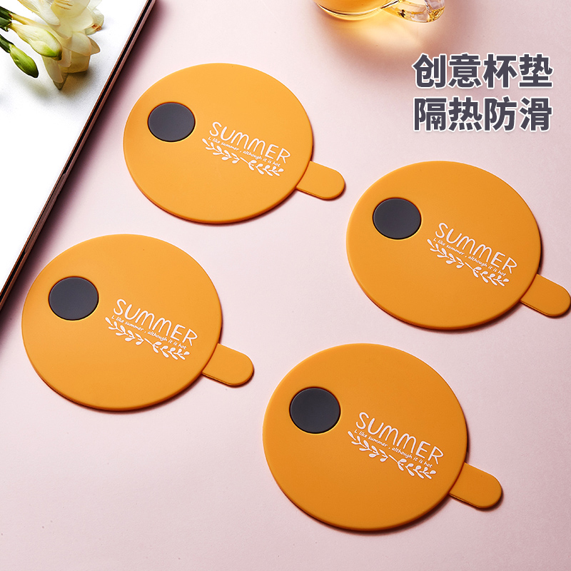 Memory pot tea cup mat Silicone pad Water cup mat Tea cup mat Non-slip mat Household living room creative pot mat accessories