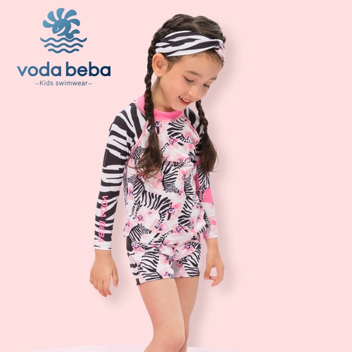 Voda Beba Детский купальник, быстросохнущий лонгслив, комплект, подходит для подростков, защита от солнца