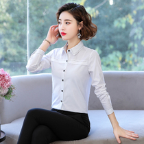 2022 New White Shirt Women's Long Sleeve Korean Design Sense Minor Professional Shirt Spring Loose Joker Jacket