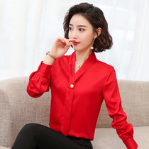 Chiffon Shirt Women's Long Sleeve 2022 Spring Dress Women's Lace Korean Loose Joker Shirt Fashion Style Backing Shirt