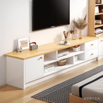 TV cabinet simple modern small apartment living room home new log style floor table simple bedroom TV cabinet