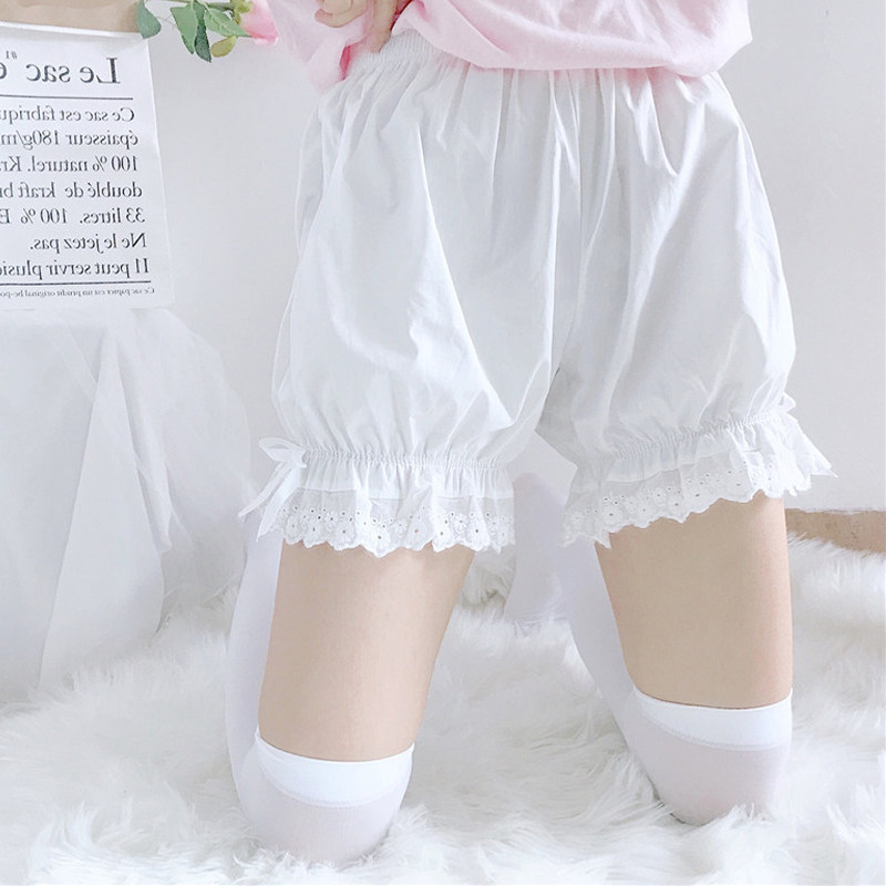 lolita light cage pants jk inner hitch pants safety pants woman anti-walking light summer roletta days outside wearing lantern shorts