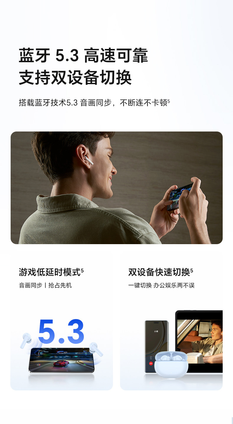 荣耀亲选 耳机 LCHSE X7i Lite无线蓝牙耳机轻巧降噪高音质官方旗舰正品插图14