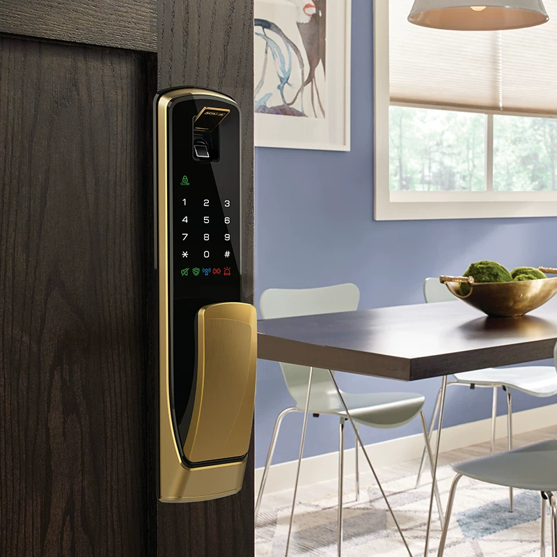 Schlage кнопочно-откидной отпечаток пальца замок умный дом безопасность дверной парольный замок электронный замок вилла серия S7