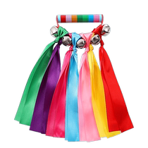 Kindergarten morning exercise light equipment primary school students ribbon dance performance props sports meeting gymnastics hand bell rainbow circle