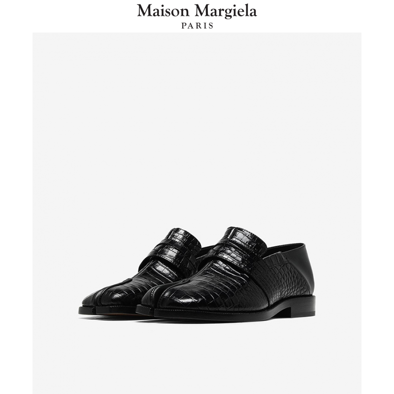 Maison Margiela Magira Tabi Toe Crocodile Embossing Lefu Shoes Woman