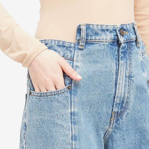 [95 % от участника] Мейсонмаргиела Магилала разлученные разложения по талии широкие джинсовые штаны Мужчины и женщины