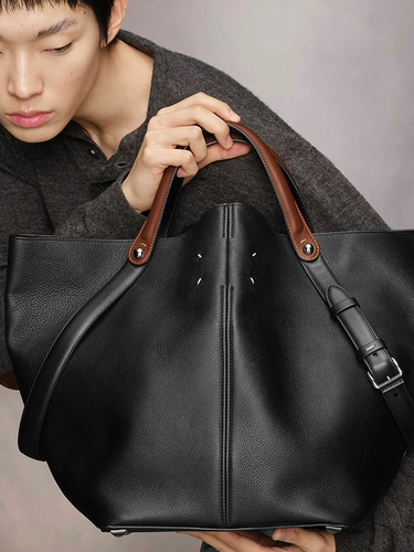 Maison Margiela Dress-age большая сумка-ведро из воловьей кожи сумка для верховой езды