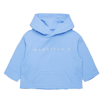 40% off new products] MM6 childrens clothing logo printed hooded pullover sweatshirts for boys and girls