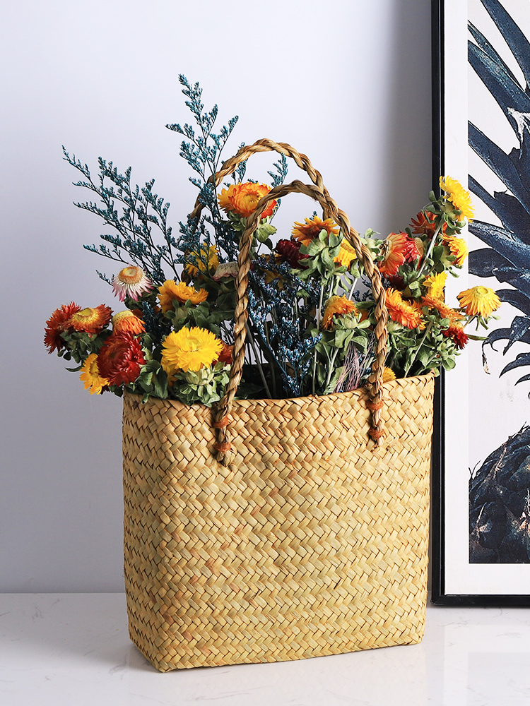 Little Daisy flower bouquet Little bundle of mini rose decorative furnishing articles Nordic ceramic vase really take air drying of literature and art